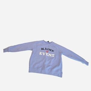 J.Crew Crewneck Sweatshirt with white text reading 'MAINE EVENT'